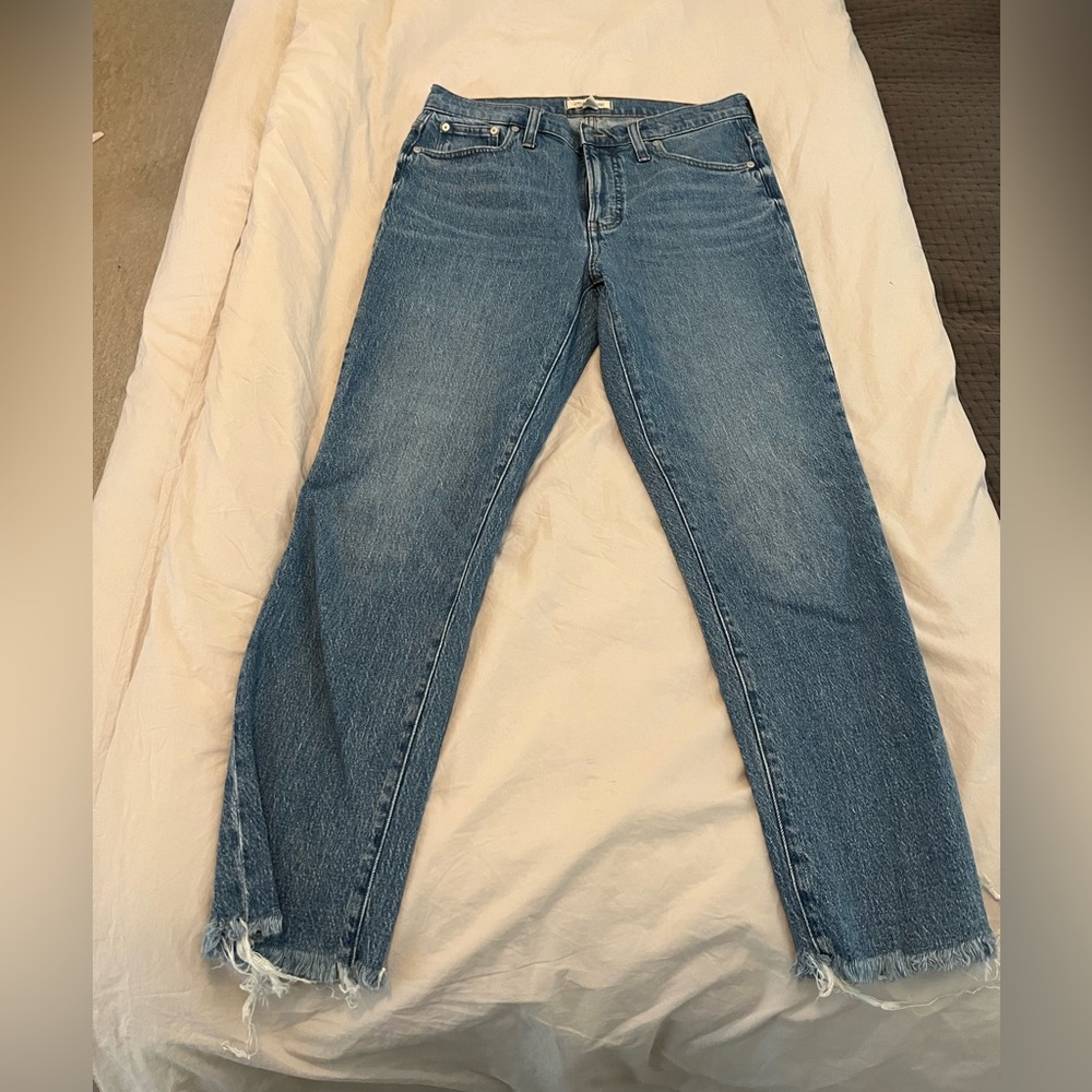 Madewell, mid-rise perfect vintage jean with raw hem